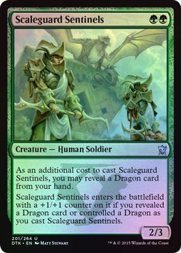 Scaleguard Sentinels 201 264 Foil Dragons of Tarkir Foil Singles Scaleguard Sentinels 201 264 Foil Dragons of Tarkir Foil Singles