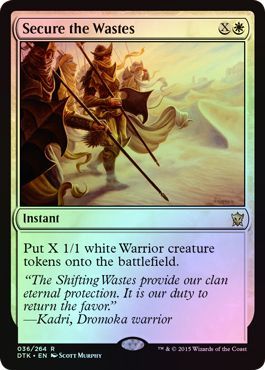 Secure the Wastes 036 264 Foil Dragons of Tarkir Foil Singles Secure the Wastes 036 264 Foil Dragons of Tarkir Foil Singles