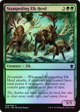 Stampeding Elk Herd 208 264 Foil Dragons of Tarkir Foil Singles Stampeding Elk Herd 208 264 Foil Dragons of Tarkir Foil Singles