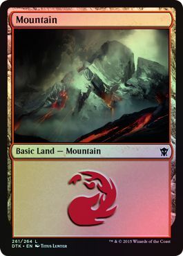 Mountain 261 264 Foil Dragons of Tarkir Foil Singles Mountain 261 264 Foil Dragons of Tarkir Foil Singles
