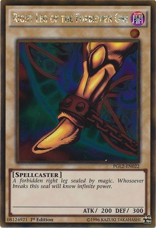 Right Leg of the Forbidden One PGL2 EN022 Gold Rare 1st Edition Premium Gold Return of the Bling 1st Edition Singles Right Leg of the Forbidden One PGL2 EN022 Gold Rare 1st Edition Premium Gold Return of the Bling 1st Edition Singles