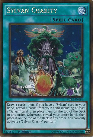 Sylvan Charity PGL2 EN061 Gold Rare 1st Edition Premium Gold Return of the Bling 1st Edition Singles Sylvan Charity PGL2 EN061 Gold Rare 1st Edition Premium Gold Return of the Bling 1st Edition Singles