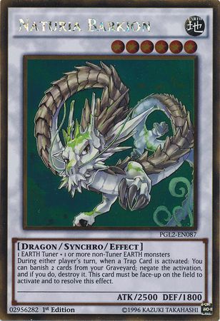 Naturia Barkion PGL2 EN087 Gold Rare 1st Edition Naturia Barkion PGL2 EN087 Gold Rare 1st Edition