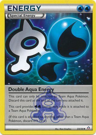 Double Aqua Energy 33 34 Uncommon Double Crisis Rival Ambitions Team Aqua vs Team Magma Singles Double Aqua Energy 33 34 Uncommon Double Crisis Rival Ambitions Team Aqua vs Team Magma Singles