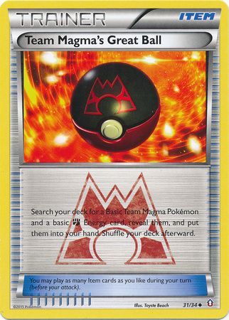 Team Magma s Great Ball 31 34 Uncommon Double Crisis Rival Ambitions Team Aqua vs Team Magma Singles Team Magma s Great Ball 31 34 Uncommon Double Crisis Rival Ambitions Team Aqua vs Team Magma Singles