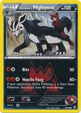Team Magma s Mightyena 19 34 Common Double Crisis Rival Ambitions Team Aqua vs Team Magma Singles Team Magma s Mightyena 19 34 Common Double Crisis Rival Ambitions Team Aqua vs Team Magma Singles