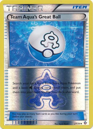 Team Aqua s Great Ball 27 34 Uncommon Reverse Holo Team Aqua s Great Ball 27 34 Uncommon Reverse Holo