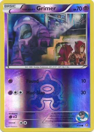 Team Aqua s Grimer 7 34 Common Reverse Holo Team Aqua s Grimer 7 34 Common Reverse Holo