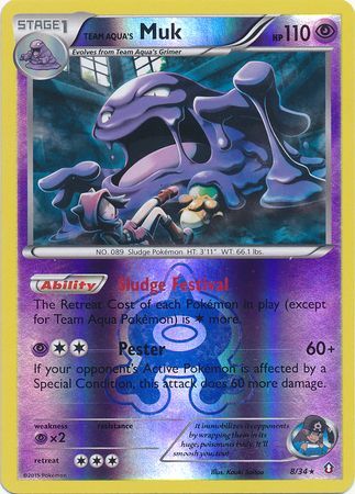 Team Aqua s Muk 8 34 Holo Rare Reverse Holo Team Aqua s Muk 8 34 Holo Rare Reverse Holo