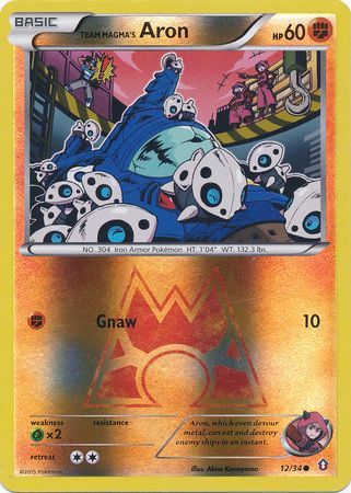 Team Magma s Aron 12 34 Common Reverse Holo Team Magma s Aron 12 34 Common Reverse Holo