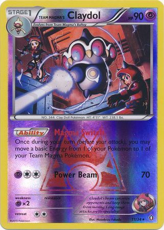Team Magma s Claydol 11 34 Holo Rare Reverse Holo Team Magma s Claydol 11 34 Holo Rare Reverse Holo