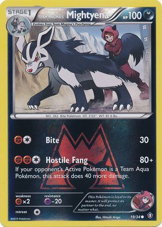 Team Magma s Mightyena 19 34 Common Reverse Holo Team Magma s Mightyena 19 34 Common Reverse Holo