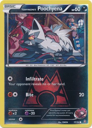 Team Magma s Poochyena 17 34 Common Reverse Holo Team Magma s Poochyena 17 34 Common Reverse Holo