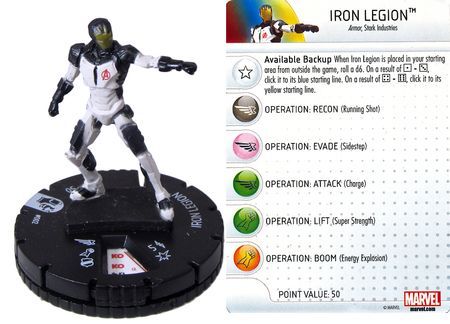 Heroclix Marvel Age of Ultron Movie Iron Legion 002 with Iron Man 001 x3