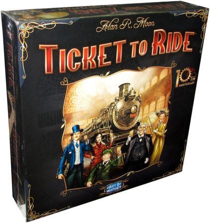 Ticket To Ride 10th Anniversary Edition Days of Wonder DOW 720121 Board Games A Z Ticket To Ride 10th Anniversary Edition Days of Wonder DOW 720121 Board Games A Z