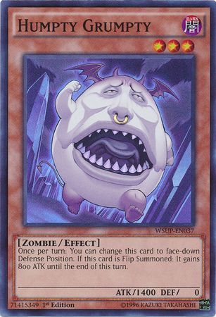 Humpty Grumpty WSUP EN037 Super Rare 1st Edition YuGiOh World Superstars 1st Edition Singles Humpty Grumpty WSUP EN037 Super Rare 1st Edition YuGiOh World Superstars 1st Edition Singles