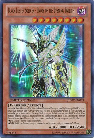 Super Rare Blue Card! Black Luster Soldier! Yu Gi Oh