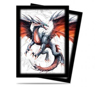 Ultra Pro Realms of Havoc Black Dragon Standard Sized Sleeves UP84453 Sleeves Ultra Pro Realms of Havoc Black Dragon Standard Sized Sleeves UP84453 Sleeves