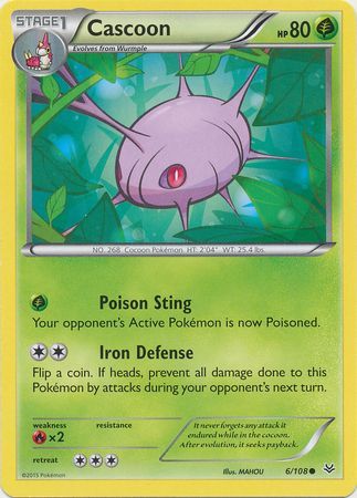 Cascoon 6 108 Common XY Roaring Skies Singles Cascoon 6 108 Common XY Roaring Skies Singles