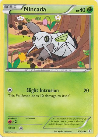 Nincada 9 108 Common XY Roaring Skies Singles Nincada 9 108 Common XY Roaring Skies Singles
