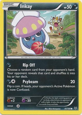 Inkay 41 108 Common XY Roaring Skies Singles Inkay 41 108 Common XY Roaring Skies Singles