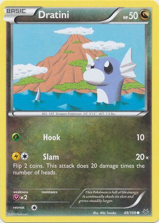 Dratini 49 108 Common XY Roaring Skies Singles Dratini 49 108 Common XY Roaring Skies Singles