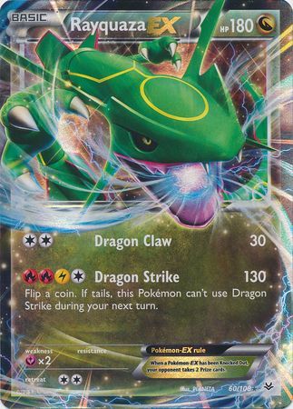 M Rayquaza Ex Pokemon Card -   Pokemon cards legendary, Rare