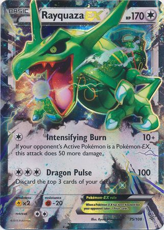 Carta Pokemon Rayquaza Ex Shiny Promo Inglês