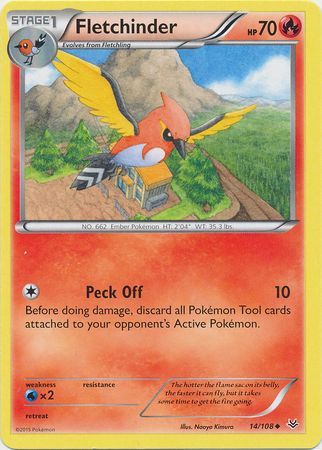 Fletchinder 14 108 Uncommon XY Roaring Skies Singles Fletchinder 14 108 Uncommon XY Roaring Skies Singles