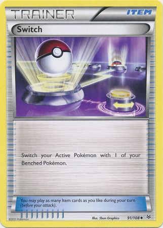 Switch 91 108 Uncommon XY Roaring Skies Singles Switch 91 108 Uncommon XY Roaring Skies Singles