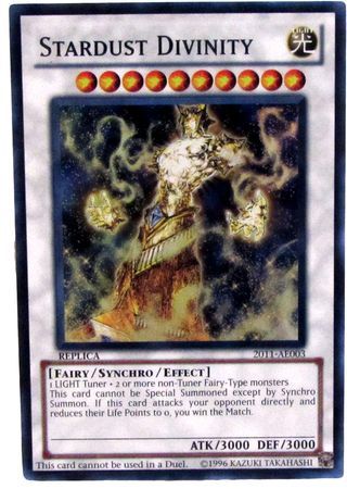 Stardust Divinity 2011 AE003 Super Rare Yu Gi Oh Promo Cards Stardust Divinity 2011 AE003 Super Rare Yu Gi Oh Promo Cards
