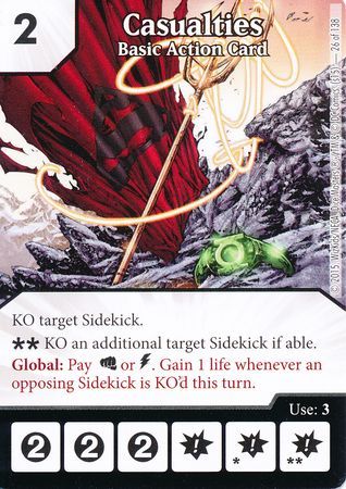 Casualties Basic Action Card 26 138 Common DC Dice Masters Justice League Singles Casualties Basic Action Card 26 138 Common DC Dice Masters Justice League Singles