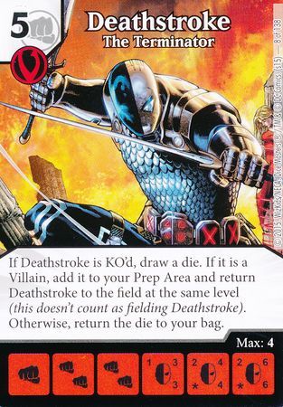 Deathstroke The Terminator 8 138 Common DC Dice Masters Justice League Singles Deathstroke The Terminator 8 138 Common DC Dice Masters Justice League Singles