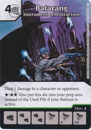 Batarang Instrument of Distraction #76 DC Dice Masters Justice League