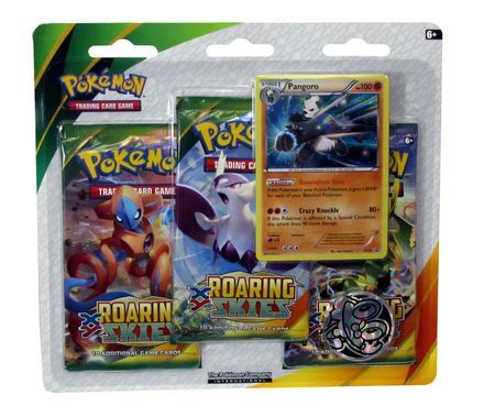 XY Roaring Skies 3 Pack Blister with Pangoro Promo Pokemon Pokemon Sealed Product XY Roaring Skies 3 Pack Blister with Pangoro Promo Pokemon Pokemon Sealed Product