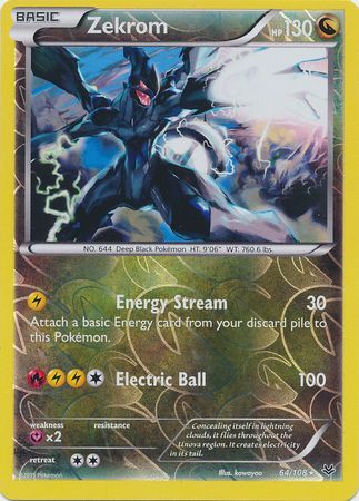 Pokémon TCG Zekrom Shining Legends 35/73 Reverse Holo Holo Rare for sale  online