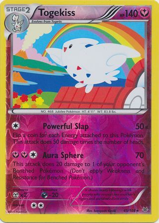 Togekiss 45 108 Rare Reverse Holo XY Roaring Skies Reverse Holo Singles Togekiss 45 108 Rare Reverse Holo XY Roaring Skies Reverse Holo Singles