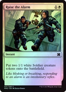 Raise the Alarm 031 249 Foil Modern Masters 2015 Foil Singles Raise the Alarm 031 249 Foil Modern Masters 2015 Foil Singles