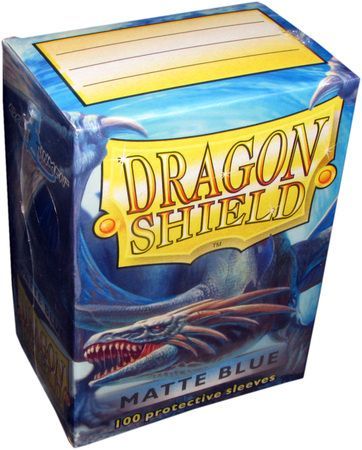 Dragon Shield Matte Blue 100ct Standard size Sleeves AT 11003 Sleeves Dragon Shield Matte Blue 100ct Standard size Sleeves AT 11003 Sleeves