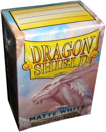 Dragon Shield White Matte Standard Sized Sleeves AT 11005 Sleeves Dragon Shield White Matte Standard Sized Sleeves AT 11005 Sleeves