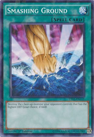 Smashing Ground YS15 ENL15 Shatterfoil Rare 1st Edition Starter Deck Dark Legion Saber Force Smashing Ground YS15 ENL15 Shatterfoil Rare 1st Edition Starter Deck Dark Legion Saber Force