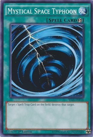 Mystical Space Typhoon YS15 ENF16 Common 1st Edition Starter Deck Dark Legion Saber Force Mystical Space Typhoon YS15 ENF16 Common 1st Edition Starter Deck Dark Legion Saber Force