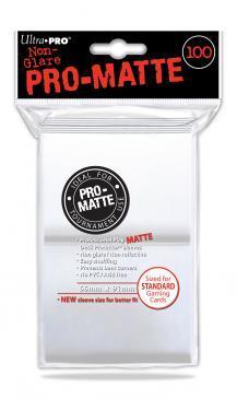 Ultra Pro PRO Matte White 100ct Standard Sized Sleeves UP84513 Sleeves Ultra Pro PRO Matte White 100ct Standard Sized Sleeves UP84513 Sleeves