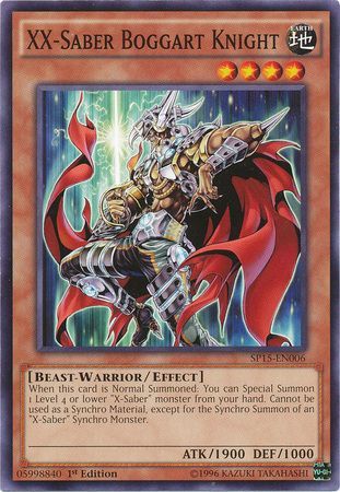 XX Saber Boggart Knight SP15 EN006 Common 1st Edition XX Saber Boggart Knight SP15 EN006 Common 1st Edition