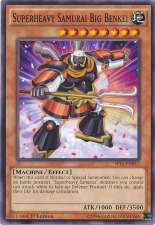 Superheavy Samurai Big Benkei SP15 EN017 Common 1st Edition Superheavy Samurai Big Benkei SP15 EN017 Common 1st Edition