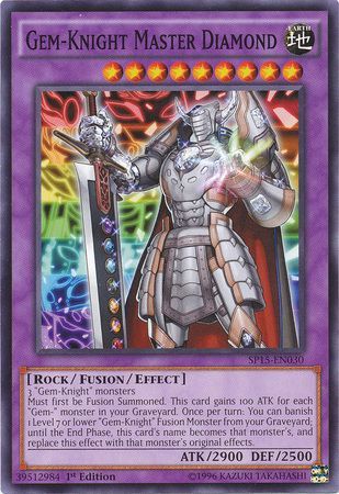 Gem Knight Master Diamond SP15 EN030 Common 1st Edition Gem Knight Master Diamond SP15 EN030 Common 1st Edition