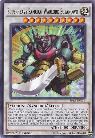Superheavy Samurai Warlord Susanowo SP15 EN034 Common 1st Edition Star Pack ARC V Singles Superheavy Samurai Warlord Susanowo SP15 EN034 Common 1st Edition Star Pack ARC V Singles