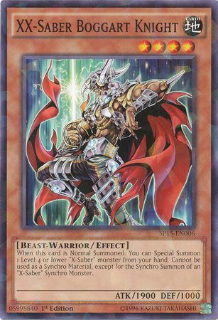 XX Saber Boggart Knight SP15 EN006 Shatterfoil Rare 1st Edition XX Saber Boggart Knight SP15 EN006 Shatterfoil Rare 1st Edition