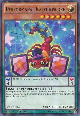 Performapal Kaleidoscorp SP15 EN016 Shatterfoil Rare 1st Edition Performapal Kaleidoscorp SP15 EN016 Shatterfoil Rare 1st Edition
