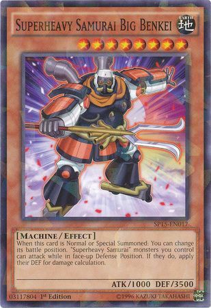 Superheavy Samurai Big Benkei SP15 EN017 Shatterfoil Rare 1st Edition Superheavy Samurai Big Benkei SP15 EN017 Shatterfoil Rare 1st Edition